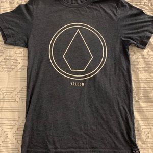 heather navy blue boy volcom tee